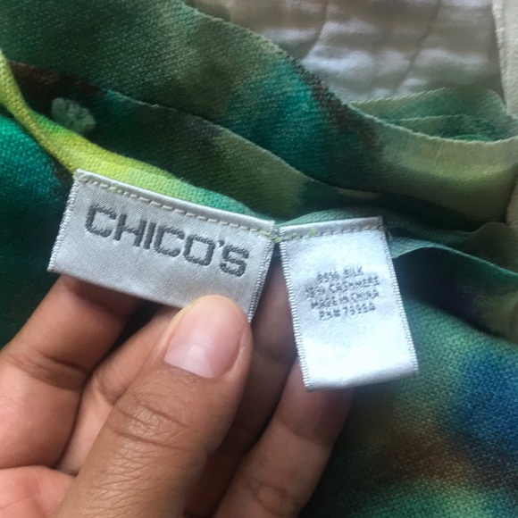 Silk cashmere scarf - Picture 2 of 3